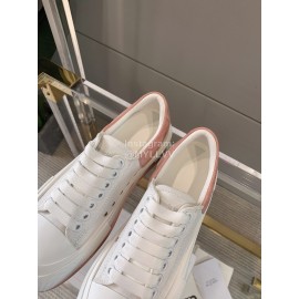 Alexandermcqueen Classic Canvas Shoes With Thick Soles For Men And Women Pink