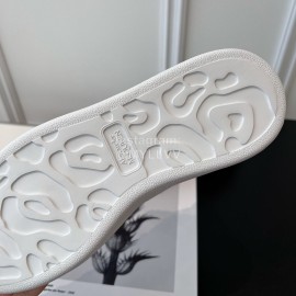 Alexandermcqueen Leather Wool Lace Up Sneakers For Men And Women Brown