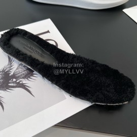 Alexandermcqueen Leather Wool Lace Up Sneakers For Men And Women Black