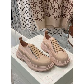 Alexandermcqueen Thick Soles Canvas Shoes For Men And Women Apricot