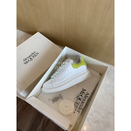 Alexandermcqueen Fashion Leather Lace Up Casual Sneakers Green