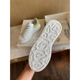 Alexandermcqueen Fashion Leather Lace Up Casual Sneakers Green