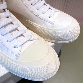 Alexandermcqueen Fashion Lace Up High Top Casual Shoes For Men And Women White