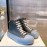 Alexandermcqueen Fashion Lace Up High Top Casual Shoes For Men And Women Gray