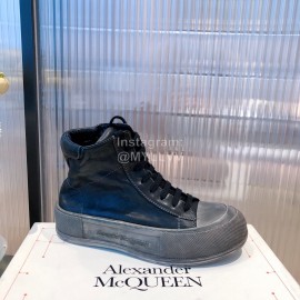 Alexandermcqueen Fashion Lace Up High Top Casual Shoes For Men And Women 