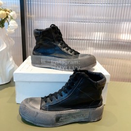 Alexandermcqueen Fashion Lace Up High Top Casual Shoes For Men And Women 