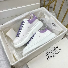 Alexandermcqueen Silk Cowhide Casual Sneakers For Men And Women Purple