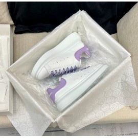 Alexandermcqueen Silk Cowhide Casual Sneakers For Men And Women Purple