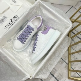 Alexandermcqueen Silk Cowhide Casual Sneakers For Men And Women Purple