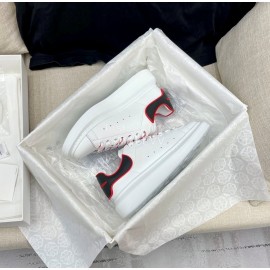 Alexandermcqueen Silk Cowhide Casual Sneakers For Men And Women Gray