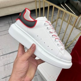 Alexandermcqueen Silk Cowhide Casual Sneakers For Men And Women Gray