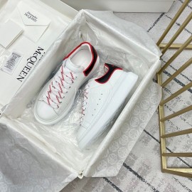 Alexandermcqueen Silk Cowhide Casual Sneakers For Men And Women Gray