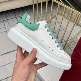 Alexandermcqueen Silk Cowhide Casual Sneakers For Men And Women Green