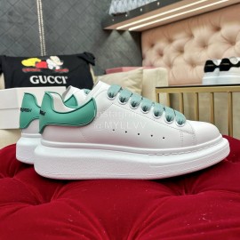 Alexandermcqueen Silk Cowhide Casual Sneakers For Men And Women Green