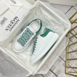 Alexandermcqueen Silk Cowhide Casual Sneakers For Men And Women Green