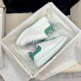 Alexandermcqueen Silk Cowhide Casual Sneakers For Men And Women Green