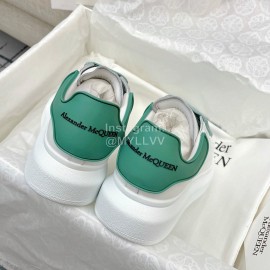 Alexandermcqueen Silk Cowhide Casual Sneakers For Men And Women Green