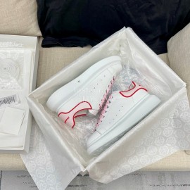 Alexandermcqueen Silk Cowhide Casual Sneakers For Men And Women