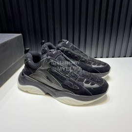 Amiri Leather Mesh Lightweight Sneakers For Men Black