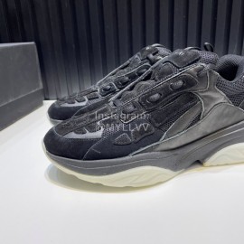 Amiri Leather Mesh Lightweight Sneakers For Men Black