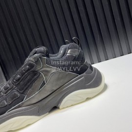 Amiri Leather Mesh Lightweight Sneakers For Men Black