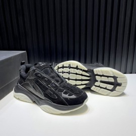 Amiri Leather Mesh Lightweight Sneakers For Men Black