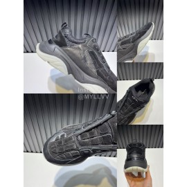 Amiri Leather Mesh Lightweight Sneakers For Men Black