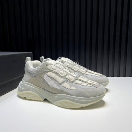 Amiri Leather Mesh Lightweight Sneakers For Men Gray