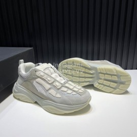 Amiri Leather Mesh Lightweight Sneakers For Men Gray