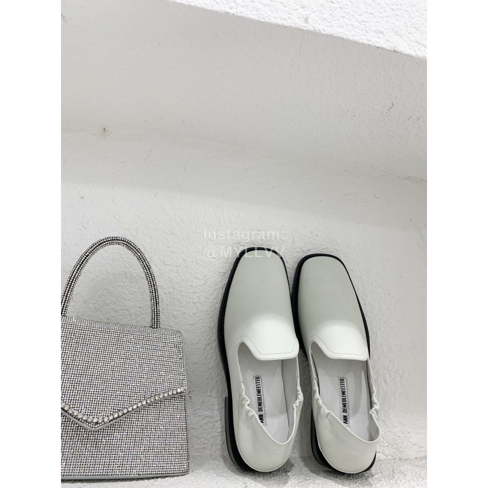 Ann Demeulemeester Fashion Soft Calf Leather Shoes For Women White