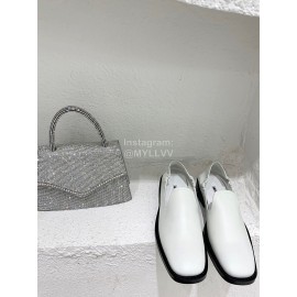 Ann Demeulemeester Fashion Soft Calf Leather Shoes For Women White