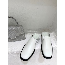 Ann Demeulemeester Fashion Soft Calf Leather Shoes For Women White