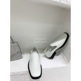 Ann Demeulemeester Fashion Soft Calf Leather Shoes For Women White