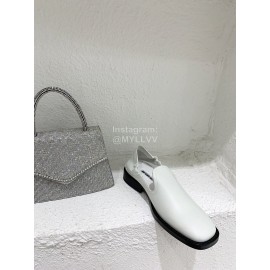 Ann Demeulemeester Fashion Soft Calf Leather Shoes For Women White