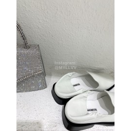 Ann Demeulemeester Fashion Soft Calf Leather Shoes For Women White