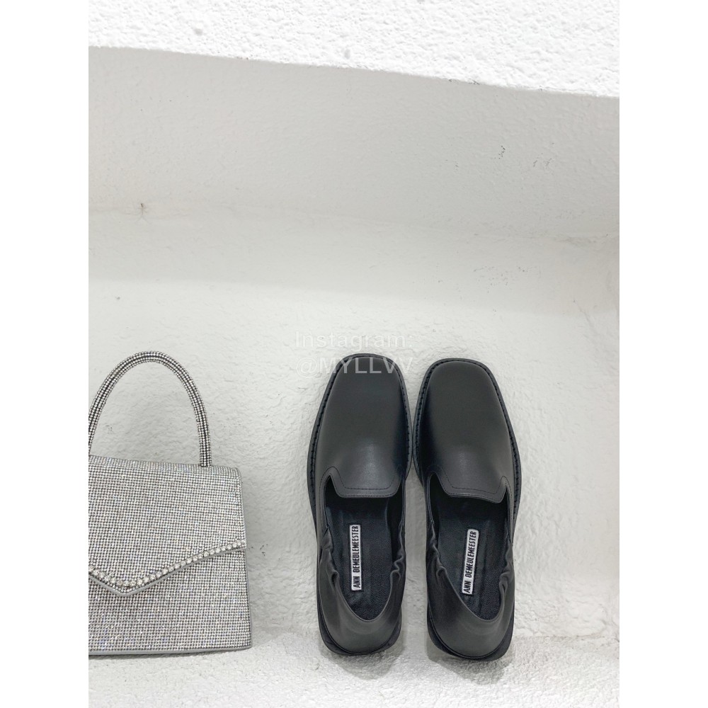 Ann Demeulemeester Fashion Soft Calf Leather Shoes For Women Black