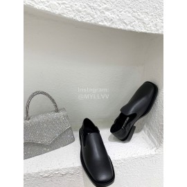 Ann Demeulemeester Fashion Soft Calf Leather Shoes For Women Black