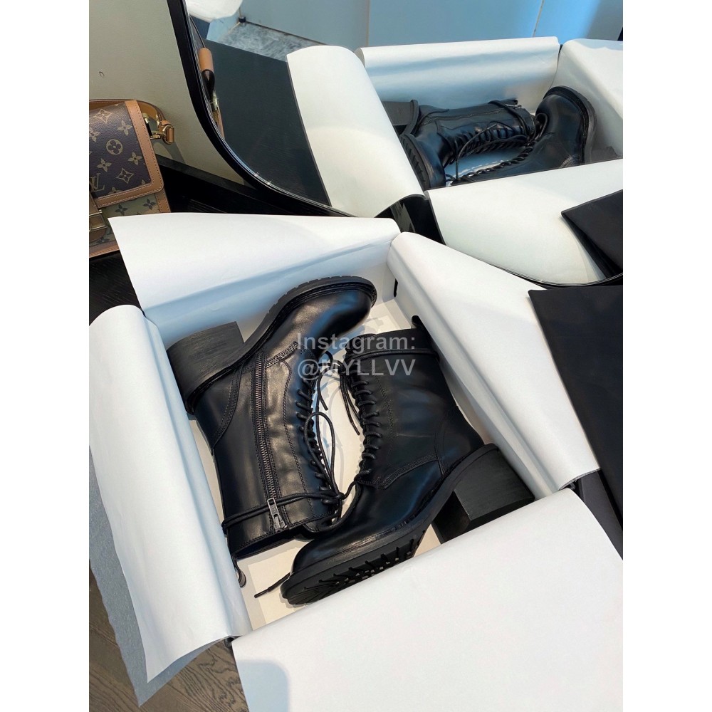 Ann Demeulemeester Fashion Soft Calf Leather Boots For Women Black