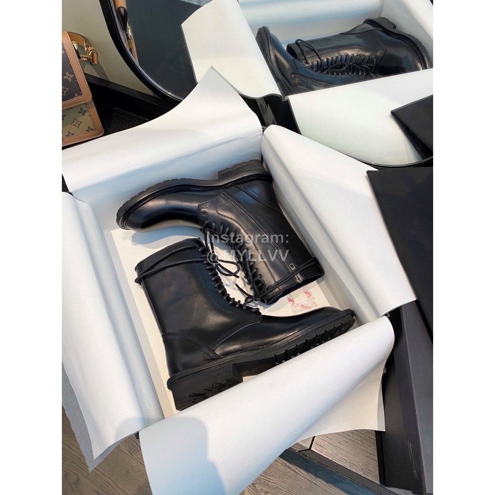 Ann Demeulemeester Fashion Black Calf Leather Boots For Women 