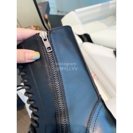 Ann Demeulemeester Fashion Black Calf Leather Boots For Women 