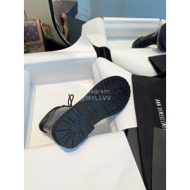 Ann Demeulemeester Fashion Black Calf Leather Boots For Women 