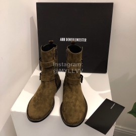 Ann Demeulemeester Fashion Calf Leather Short Boots For Women Brown