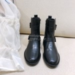Ann Demeulemeester Winter Fashion Black Calf Leather Boots For Women 