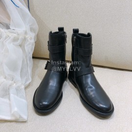 Ann Demeulemeester Winter Fashion Black Calf Leather Boots For Women 