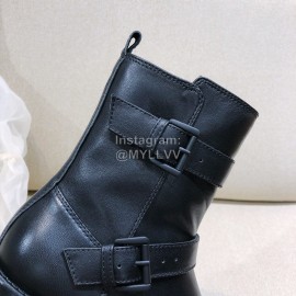 Ann Demeulemeester Winter Fashion Black Calf Leather Boots For Women 