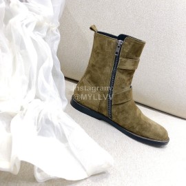 Ann Demeulemeester Winter Fashion Brown Calf Leather Boots For Women 