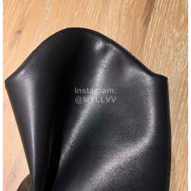 Ann Demeulemeester Fashion Calf Leather Black Long Boots For Women 