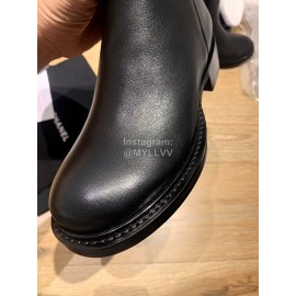 Ann Demeulemeester Fashion Calf Leather Black Long Boots For Women 