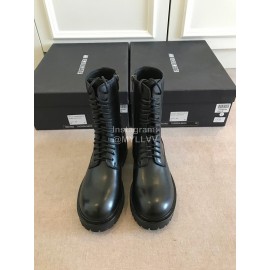 Ann Demeulemeester Fashion Black Calf Martin Boots For Women 