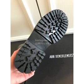 Ann Demeulemeester Fashion Black Calf Martin Boots For Women 